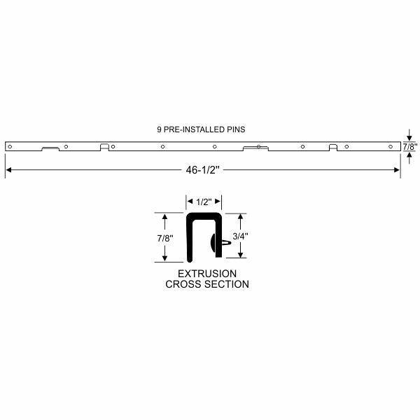 Hood to Radiator Weatherstrip