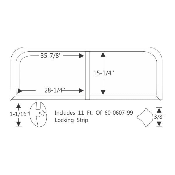 Rear Window Gasket Set