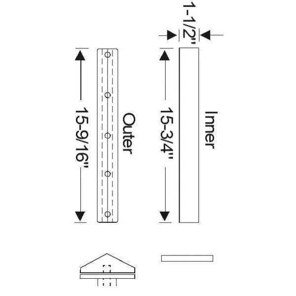 Windshield Division Bar Gasket