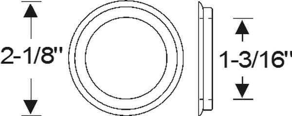Headlight grommet