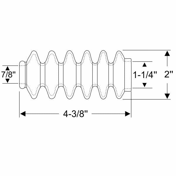 Vacuum Brake Cylinder Rod Boot