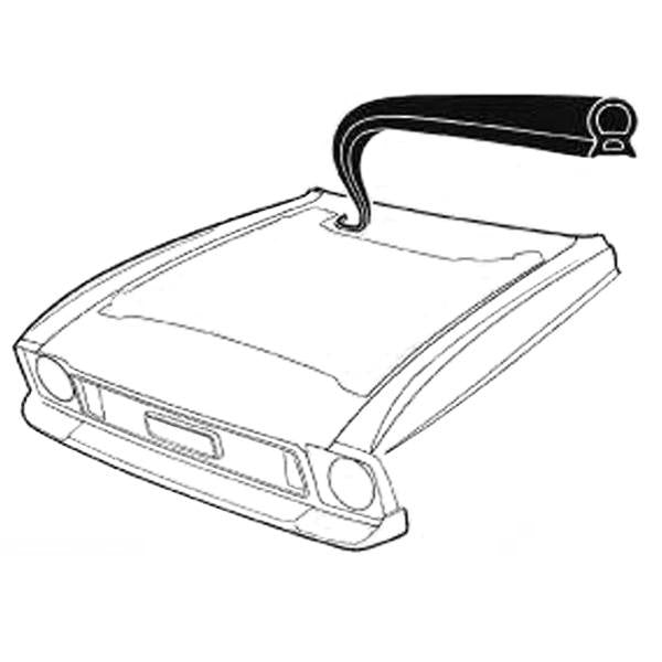 Hood to Cowl Firewall Weatherstrip