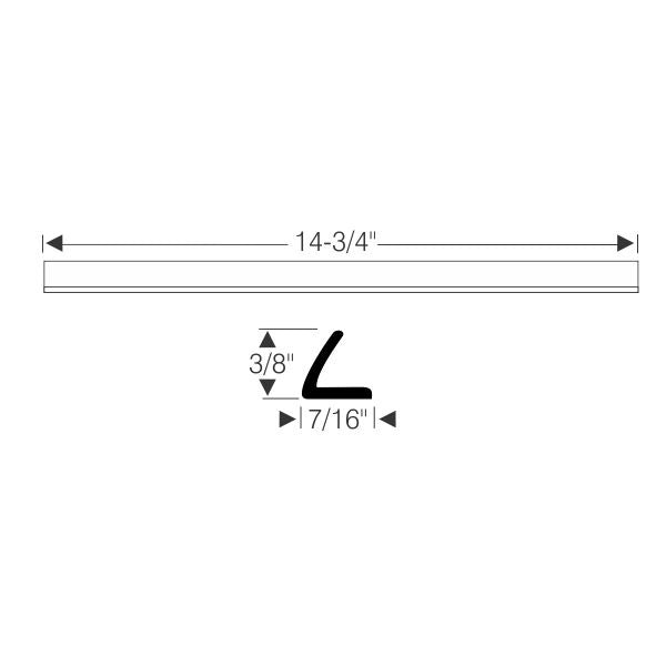 Vent division bar weatherstrip