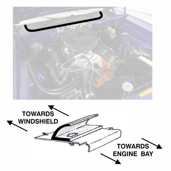Hood To Cowl Weatherstrip