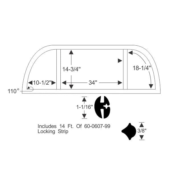 Rear Window Gasket Set