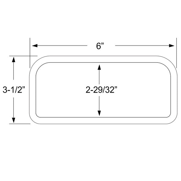 Trunk stop lamp lens gasket