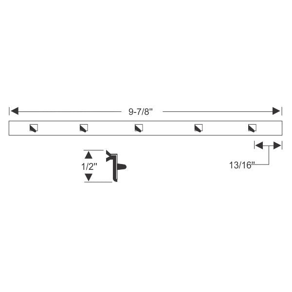 Vent Window Division Bar Weatherstrips