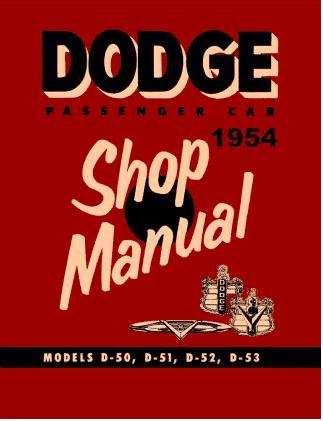 Shop Manual | 1954 Dodge Coronet Meadowbrook Royal
