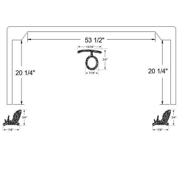 Front Bow Weatherstrip