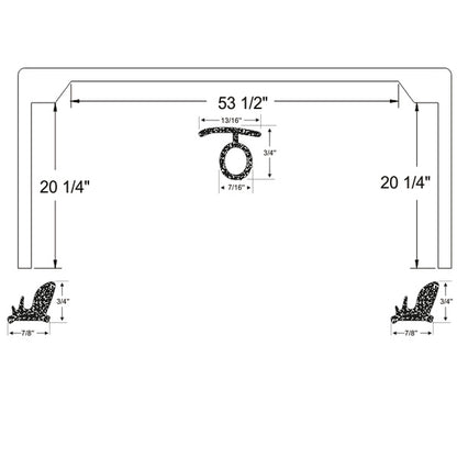Front Bow Weatherstrip
