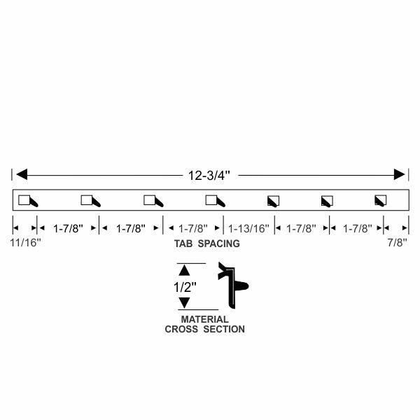 Vent Division Bar Weatherstrip