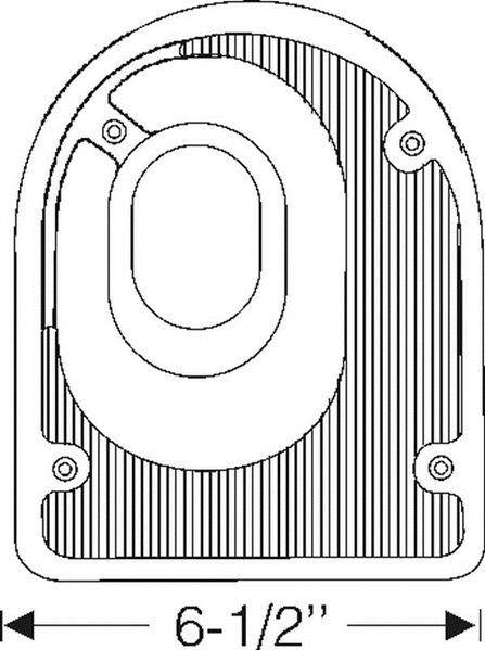 Steering Column Floorplate - Brown