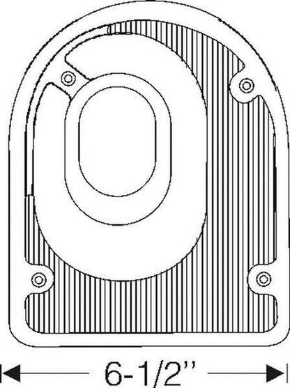 Steering Column Floorplate - Brown