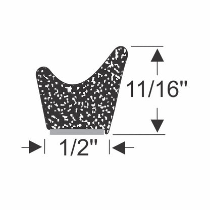 1/2" x 11/16" Weatherstrip