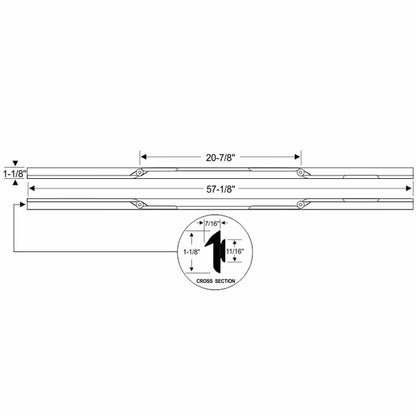 Rear Quarter Vent Window Weatherstrips