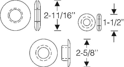Side Mount Spare Grommet Set
