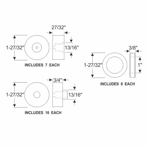 Body To Frame Mounting Pad Set