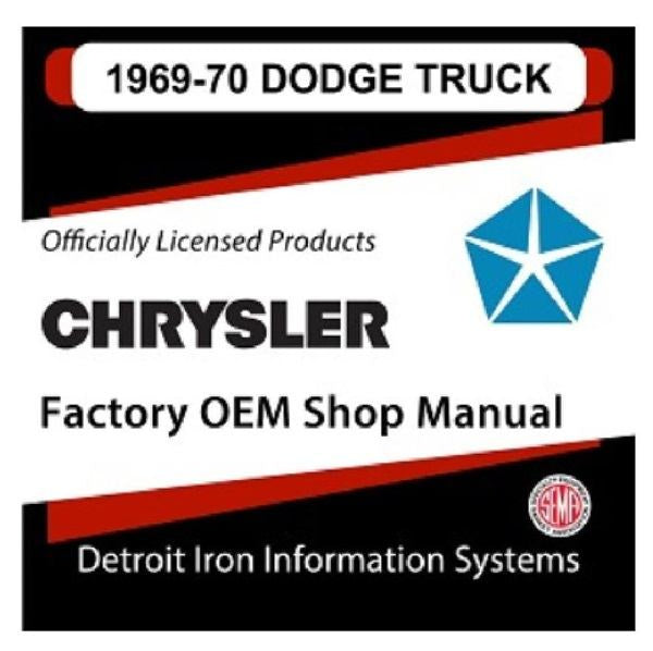 1969-1970 Dodge Truck Factory Shop Manual, CD