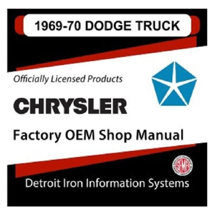 1969-1970 Dodge Truck Factory Shop Manual, CD