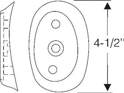 Taillight / License Light Bracket Mounting Pad - LH