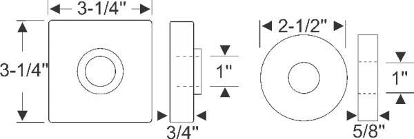 Body to Frame Isolator Mounting Pads