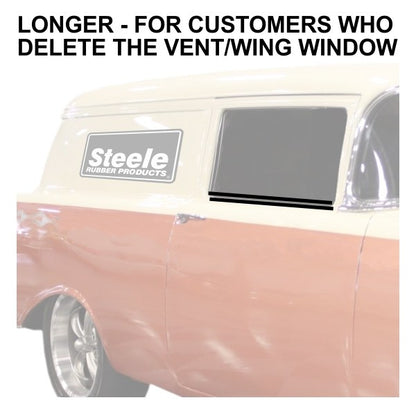 Window Felt Beltline Weatherstrips - Vent Window Delete