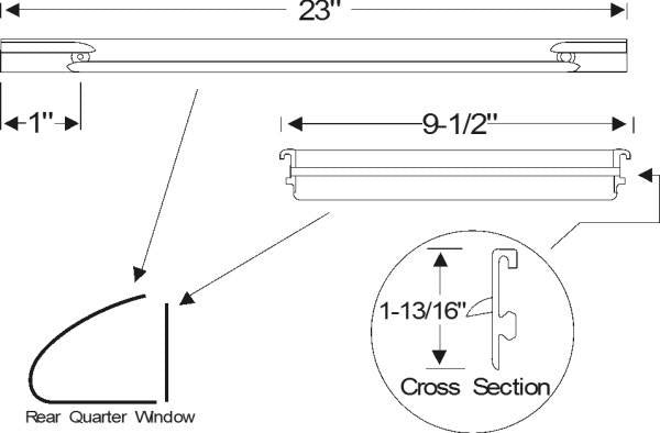 Quarter Vent Weatherstrip