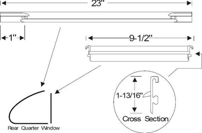 Quarter Vent Weatherstrip