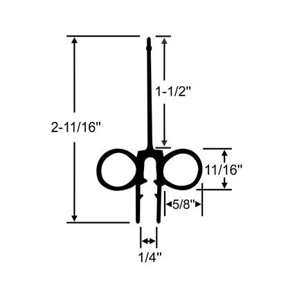Dual Side Bulb Push-On Wiper