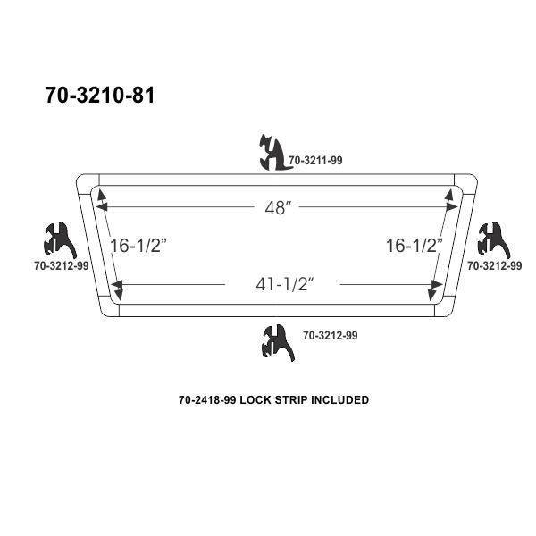 Rear Window Gasket Set
