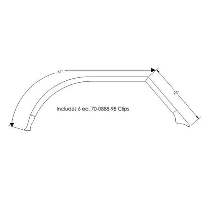Hardtop Roof Rail Weatherstrips