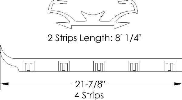 Window Felt and Run Channel Set