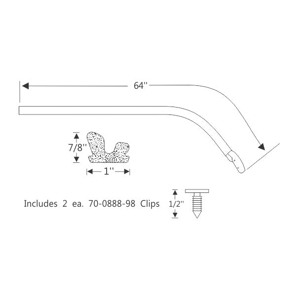 Hardtop Roof Rail Weatherstrips