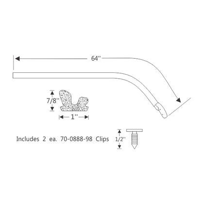 Hardtop Roof Rail Weatherstrips