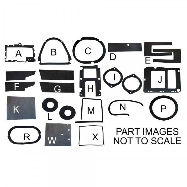 Heater and A/C Gasket Set - 23 Piece