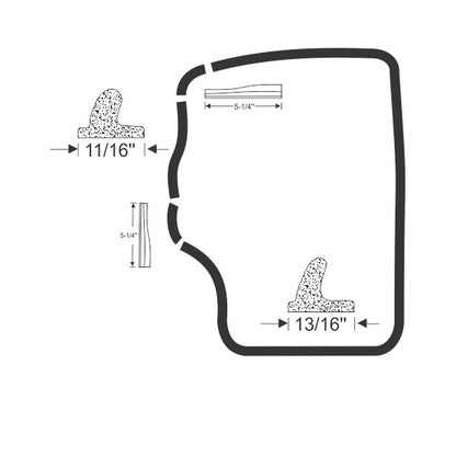 Rear Door weatherstrip