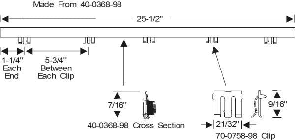 Beltline Weatherstrip