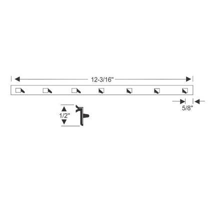 Vent Division Bar Weatherstrip