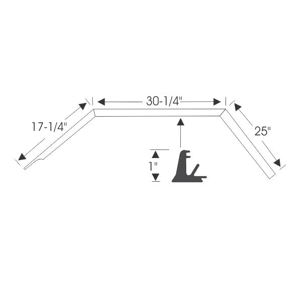 Hardtop Roof Rail Weatherstrips