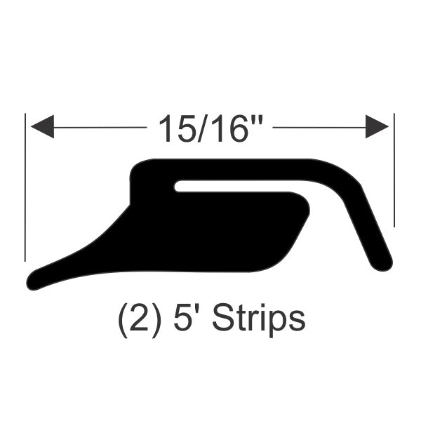 Fender Skirt Edge Weatherstrip