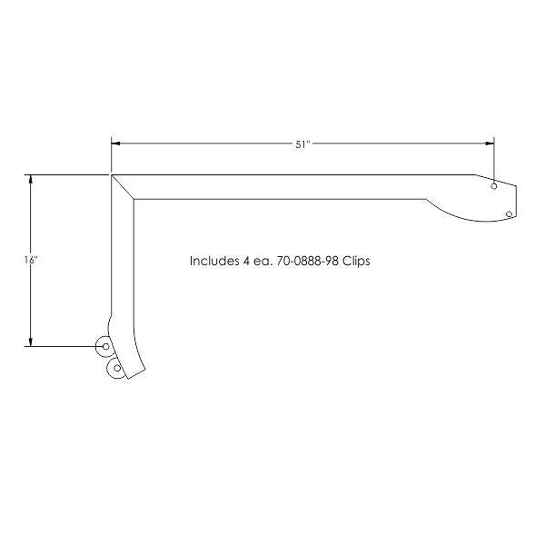 Hardtop Roof Rail Weatherstrips