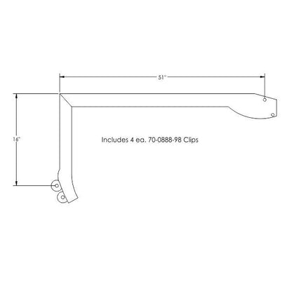 Hardtop Roof Rail Weatherstrips