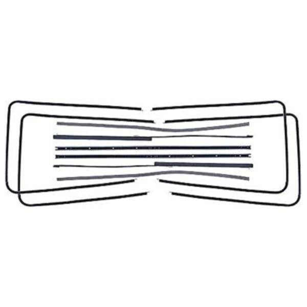 Rear Door Glass Run Channel Set