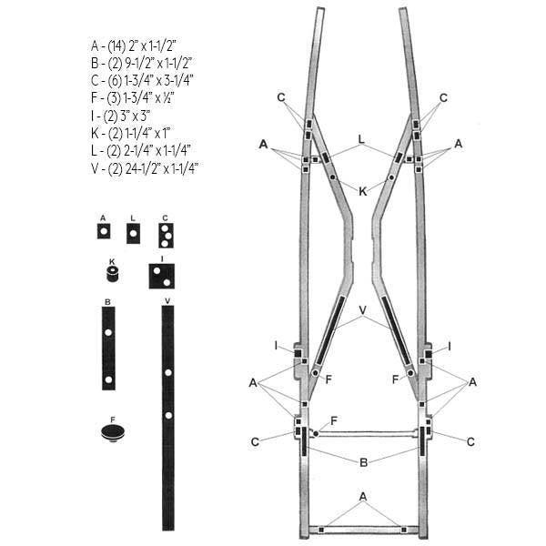 Body To Frame Mounting Pad Set