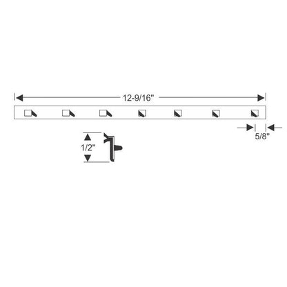Vent division bar weatherstrip