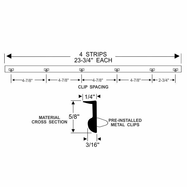 Window Beltline Rubber Weatherstrips