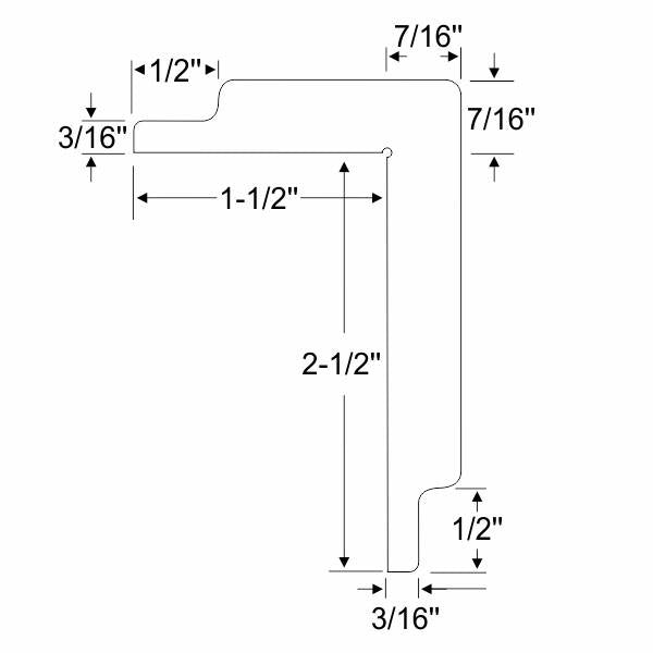 Bunk Rail Guard Edging, White - 6ft