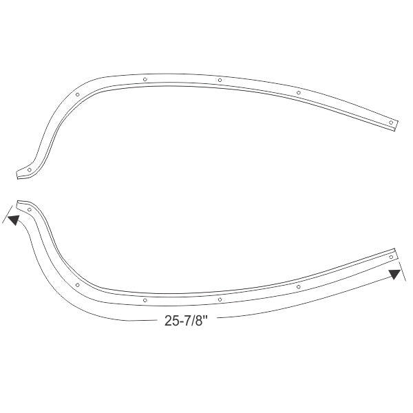 Door Weatherstrips - Rear Door Striker