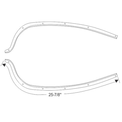 Door Weatherstrips - Rear Door Striker