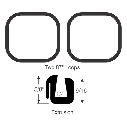Quarter window weatherstrip